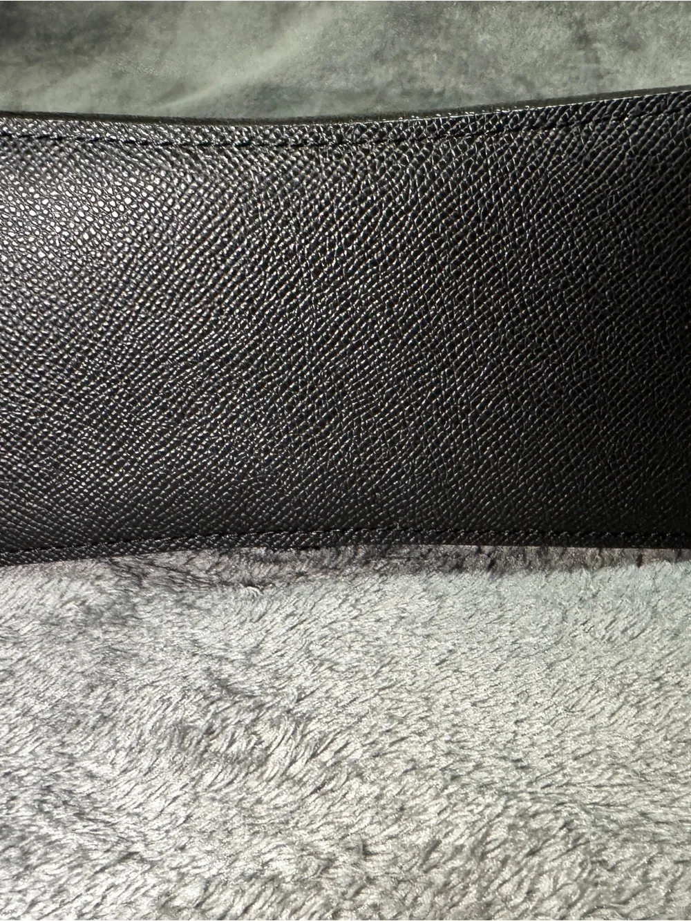 Coach Black Saffiano Leather Satchel with Gold Stud Accents